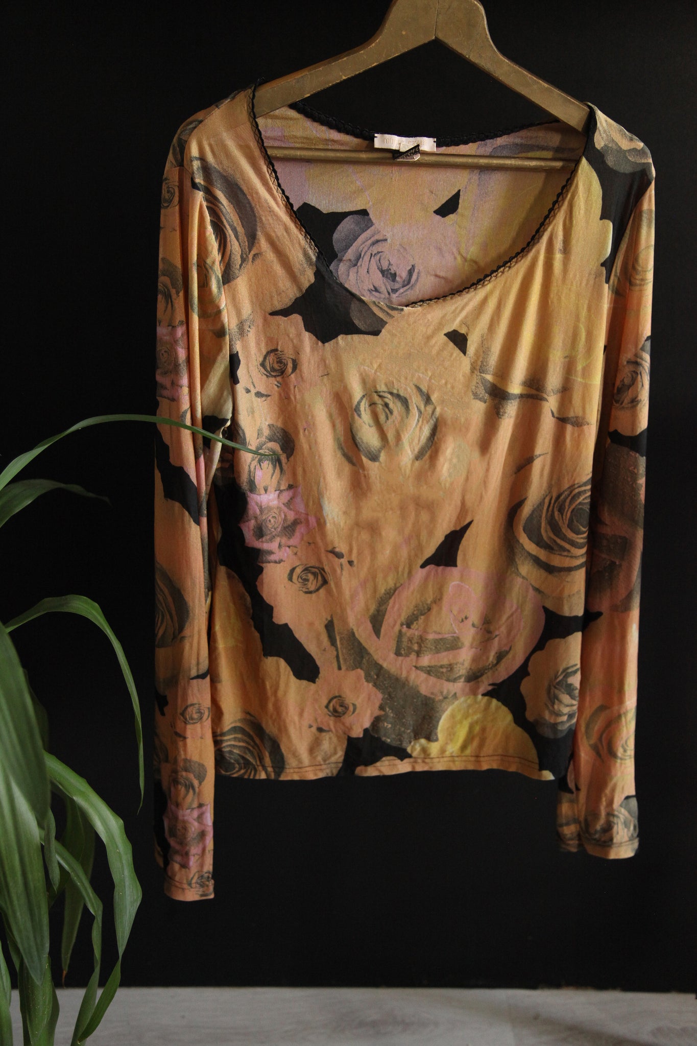 Cvetna mrežasta vintage bluza