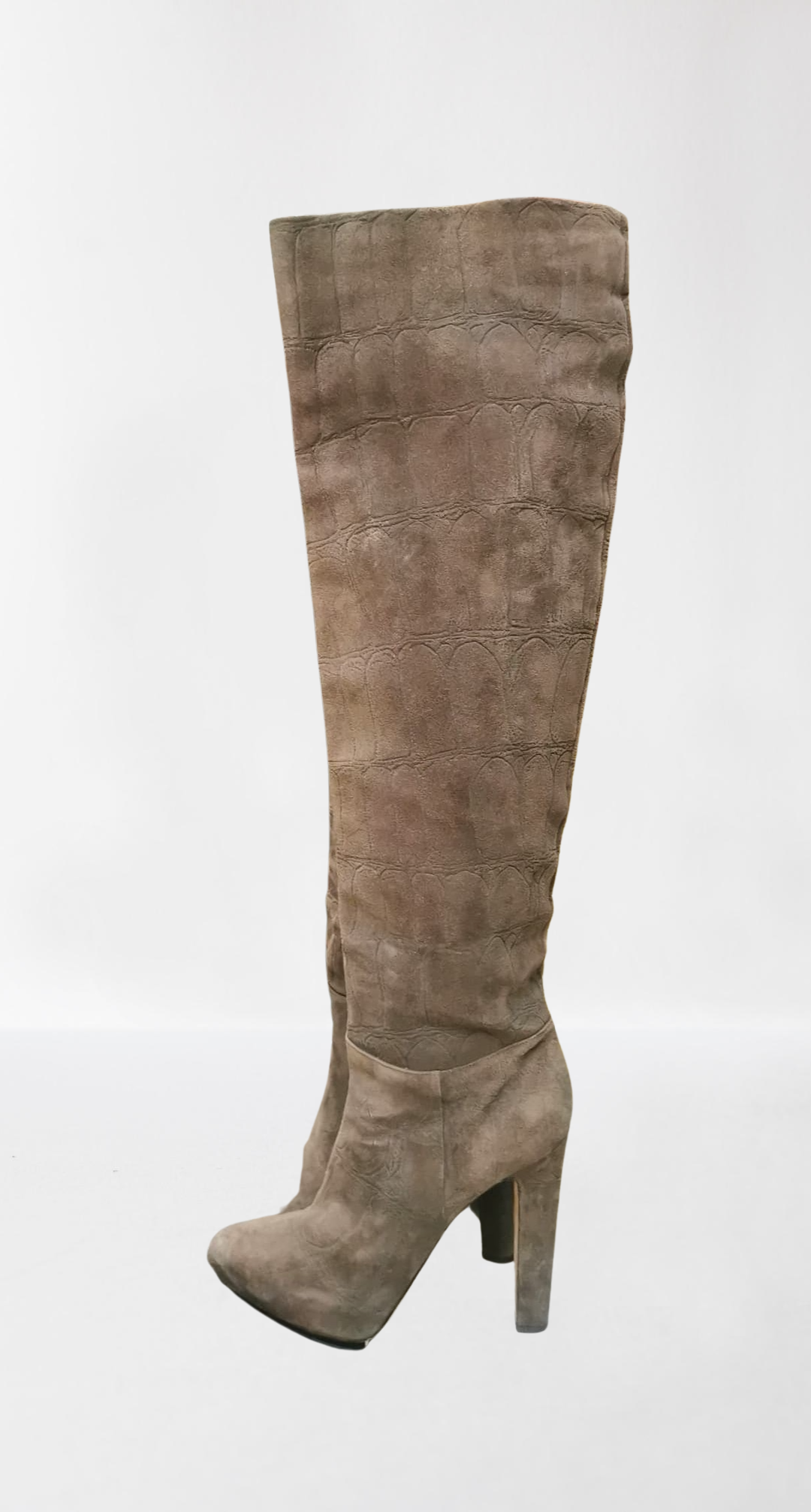 Le Silla Kožne Čizme Preko Kolena / Le Silla Leather Brown Boots