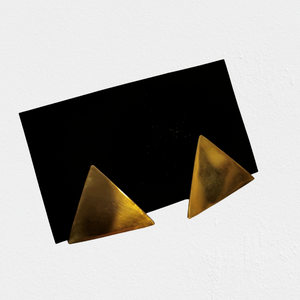 Triangle Brass Earrings / Trouglaste Minđuše od Mesinga